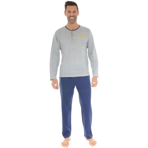 textil Hombre Pijama Christian Cane WOODY Azul