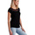 textil Mujer Tops / Blusas Admas Camiseta de manga corta Brillo Negro