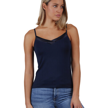 textil Mujer Tops / Blusas Admas Camiseta de tirantes Escote Raso Azul