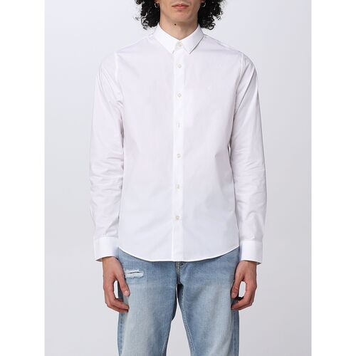 textil Hombre Camisas manga larga Calvin Klein Jeans J30J319065 YAF Blanco