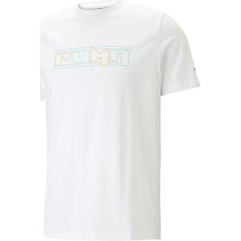 textil Hombre Camisetas sin mangas Puma SWxP Graphic Tee Blanco