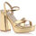 Zapatos Mujer Sandalias Vinyl Shoes Sandalias Mujer Amarillo Oro