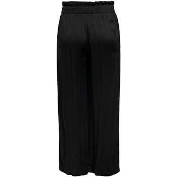 textil Pantalones Only ONLCALY  LIFE HW PB WIDE CROP PNT NOOS - Mujer Negro