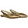 Zapatos Mujer Botas Top3 bailarina abierta talon en tapa con piso flex Oro