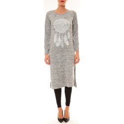 textil Mujer Vestidos By La Vitrine Robe Plume gris clair Gris