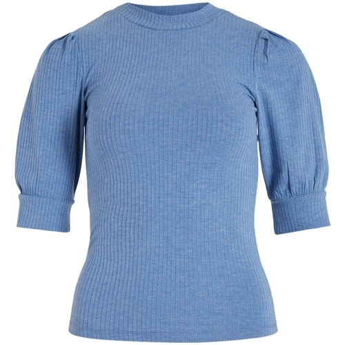 textil Mujer Tops / Blusas Vila Noos Top Felia 2/4 - Federal Blue Azul