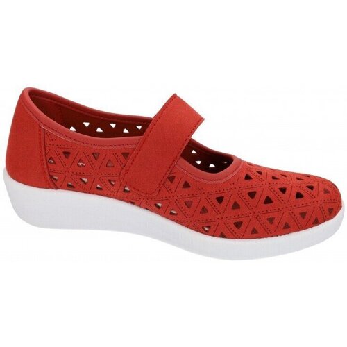 Zapatos Mujer Bailarinas-manoletinas Doctor Cutillas Bailarinas caladas Rojo