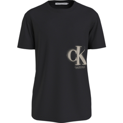 textil Hombre Camisetas manga corta Calvin Klein Jeans CAMISETA SPRAY  HOMBRE Negro