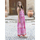 textil Mujer Vestidos largos Isla Bonita By Sigris Vestido Largo Midi Rosa