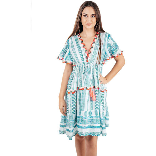 textil Mujer Vestidos cortos Isla Bonita By Sigris Vestido Corto Azul
