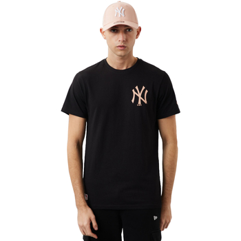 textil Hombre Camisetas manga corta New-Era MLB New York Yankees Tee Negro