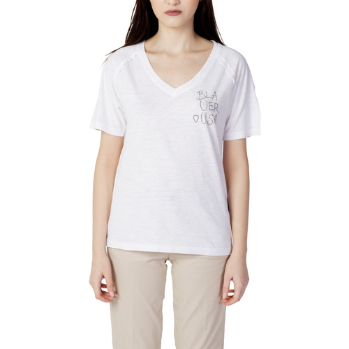 textil Mujer Camisetas manga corta Blauer 23SBLDH02404 Blanco