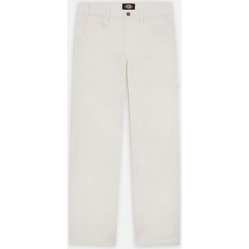 textil Hombre Pantalones Dickies CARPENTER DK0A4XIF-C43 CLOUD Blanco