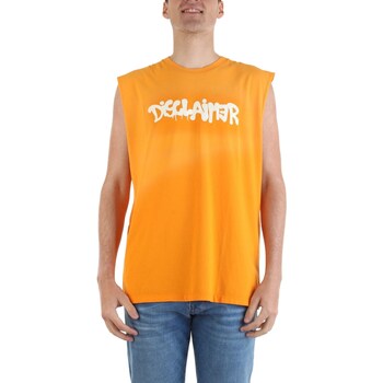 textil Hombre Camisetas manga corta Disclaimer 53650 Naranja