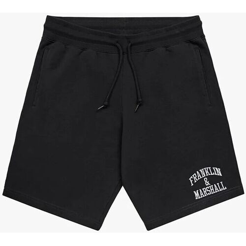 textil Hombre Shorts / Bermudas Franklin & Marshall JM4007-2000P01 ARCH LETTER-980 BLACK Negro