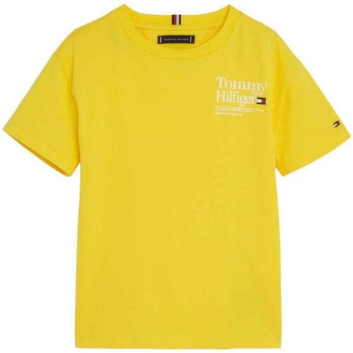 textil Niño Tops y Camisetas Tommy Hilfiger TIMELESS TOMMY TEE S/S Star Fruit Yellow Amarillo
