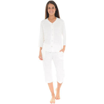 textil Mujer Pijama Pilus YACINTHE Blanco