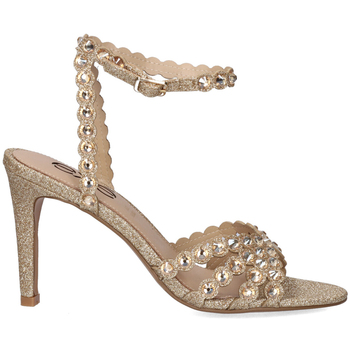 Zapatos Mujer Sandalias Exé Shoes SANDALIA TACÓN REBECA-376 GLITTER GOLD GOLD