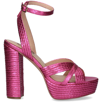 Zapatos Mujer Sandalias Exé Shoes SANDALIA TACÓN 23V OPHELIA-832 SNAKE FUXIA ROSA 
