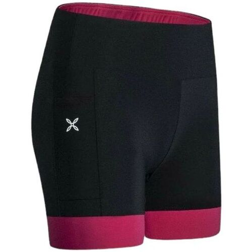 textil Mujer Shorts / Bermudas Montura Pantalones cortos Sporty Mujer Nero/Intense Violet Negro