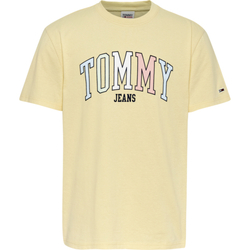 textil Hombre Camisetas manga corta Tommy Hilfiger CAMISETA COLLEGE POP  HOMBRE Amarillo