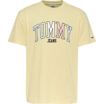 textil Hombre Camisetas manga corta Tommy Hilfiger CAMISETA COLLEGE POP  HOMBRE Amarillo