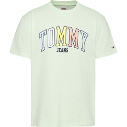 textil Hombre Camisetas manga corta Tommy Hilfiger CAMISETA COLLEGE POP  HOMBRE Verde