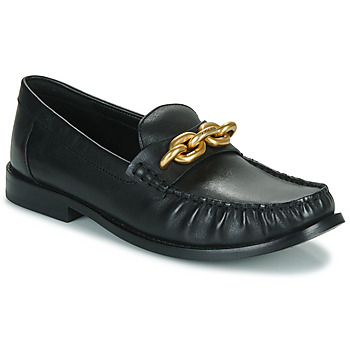 Zapatos Mujer Mocasín Coach JESS LEATHER LOAFER Negro / Oro