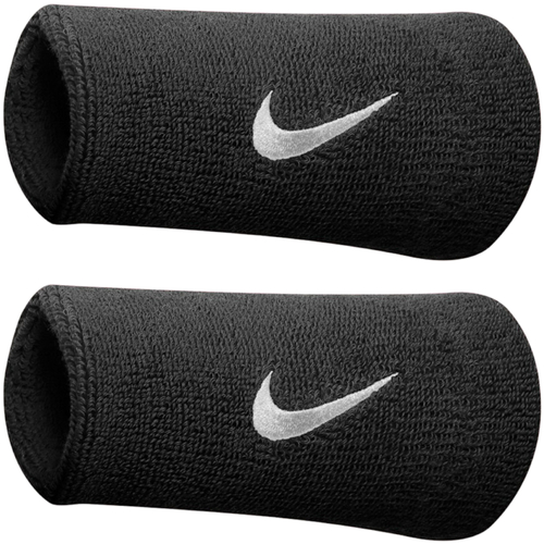 Accesorios Complemento para deporte Nike Swoosh Doublewide Wristbands Negro