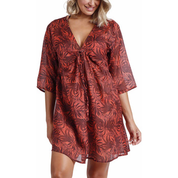textil Mujer Vestidos Admas Vestido de playa Sunset Palm Marrón