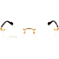 Relojes & Joyas Gafas de sol Gucci Occhiali da Vista  GG1221O 003 Oro