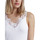 textil Mujer Tops / Blusas Admas Camiseta de tirantes Escote Guipur Blanco