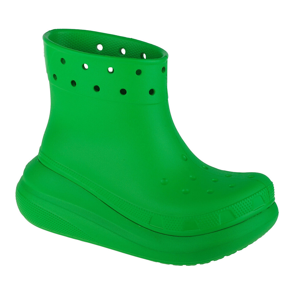 Zapatos Mujer Botas de agua Crocs Classic Crush Rain Boot Verde