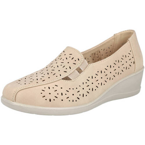 Zapatos Mujer Mocasín L&R Shoes M525 Beige
