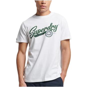 textil Hombre Camisetas manga corta Superdry M1011474A 01C Blanco