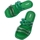 Zapatos Mujer Sandalias Melissa Airbubble Slide - Green/Transp Green Verde