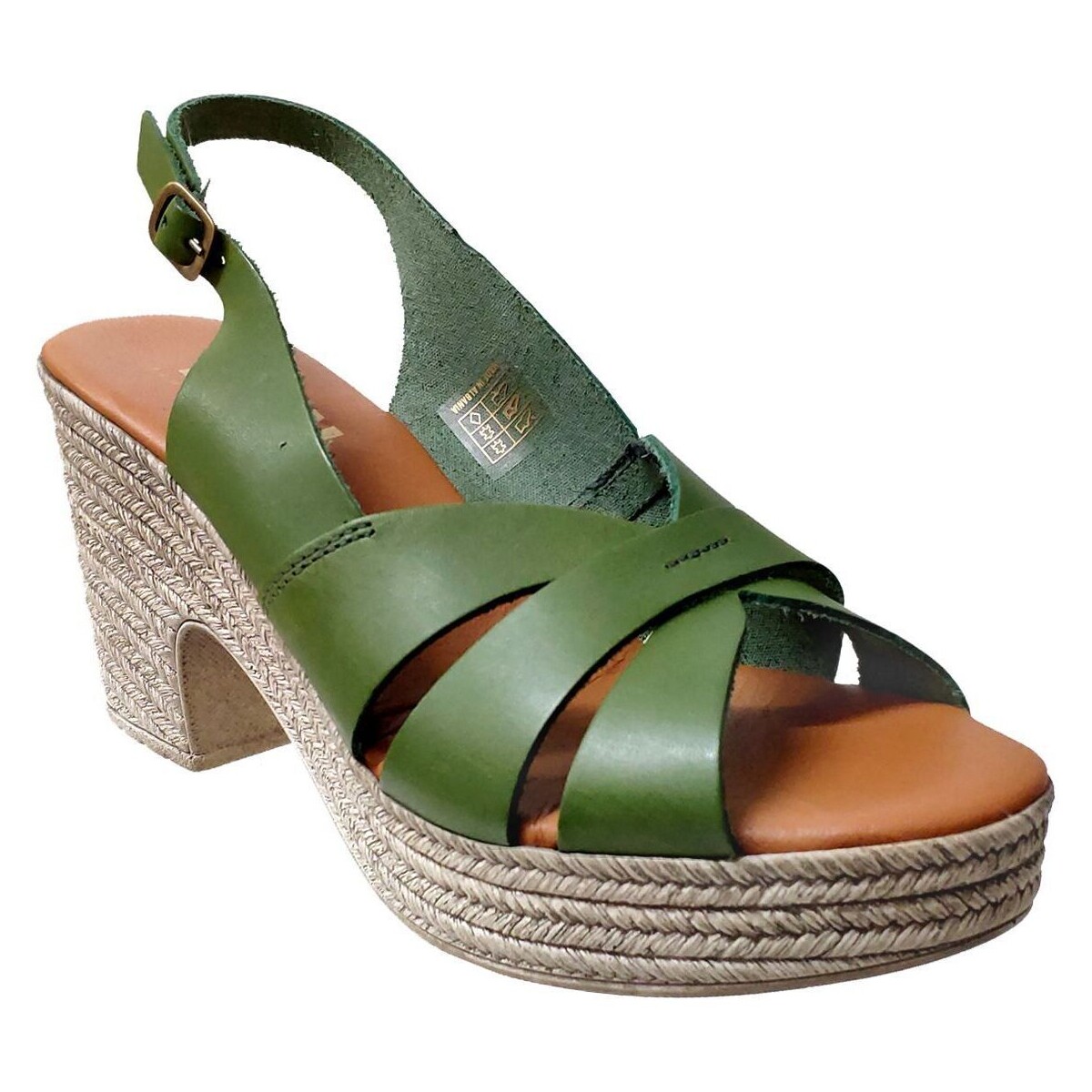 Zapatos Mujer Sandalias Elue par nous Neffraction Verde
