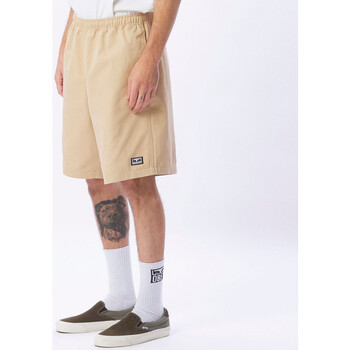Obey Easy relaxed twill short Beige