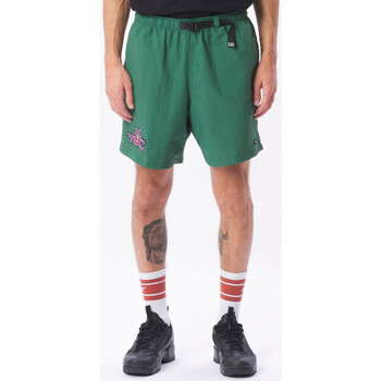 textil Hombre Shorts / Bermudas Obey Hang out web belt short Verde