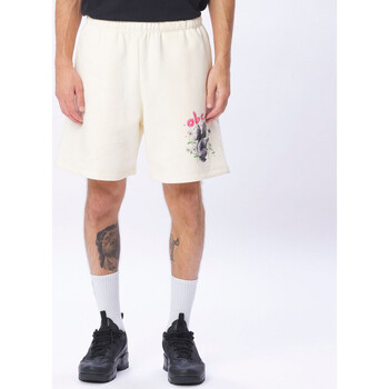 textil Hombre Shorts / Bermudas Obey Angel garden sweatshort Blanco
