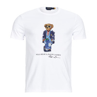 textil Hombre Camisetas manga corta Polo Ralph Lauren T-SHIRT AJUSTE EN COTON REGATTA BEAR Blanco / Blanco / Regatta