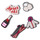 Accesorios Complementos de zapatos Crocs JIBBITZ APRES SKI GIRL 5 PACK Multicolor