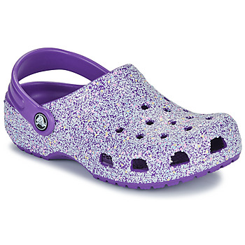 Zapatos Niña Zuecos (Clogs) Crocs Classic Glitter Clog K Violeta