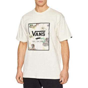 textil Hombre Tops y Camisetas Vans T-Shirt  MN Classic Print Box Antique White/desert Blanco
