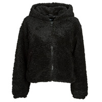textil Mujer cazadoras Only ONLELLIE SHERPA HOODED JACKET CC  OTW Negro