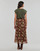 textil Mujer Faldas Only ONLPAM LIFE FLOWY MIDI SKIRT PTM Marrón