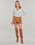 textil Mujer Shorts / Bermudas Only ONLCUBA-FLORA HW PB CORD SHORTS PNT Marrón