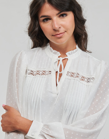 Only ONLMADONNA L/S TOP WVN Blanco