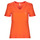 textil Mujer Camisetas manga corta Only ONLKITA S/S V-NECK HEART TOP BOX CS JRS Naranja
