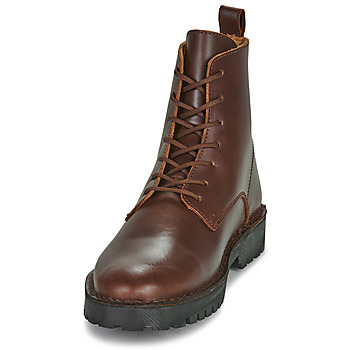 Selected SLHRICKY LEATHER LACE-UP BOOT Marrón